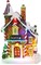 Christmas Candy Gingerbread House Decor - Christmas Village Houses Building with LED Light up Decorative Tabletop Decoration